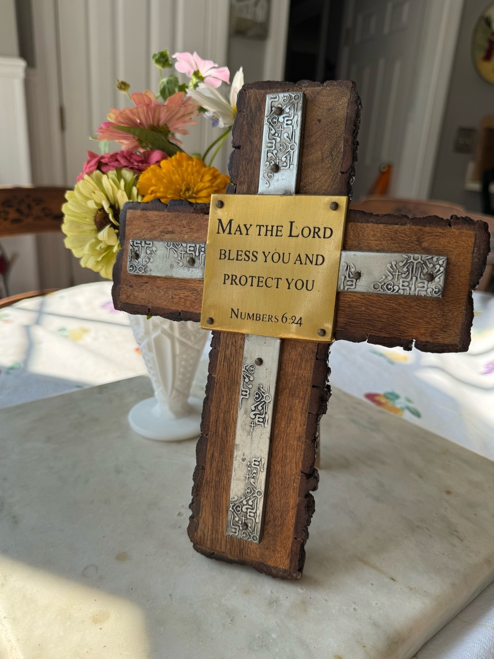 Dayspring Cross “May the Lord Bless and Protect You”  Tabletop or can hang.